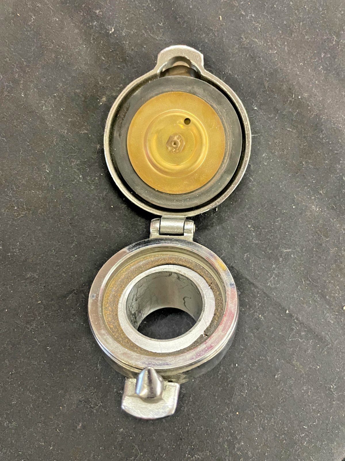 Monza Alloy Flip Up Gas Tank Cap 2.5" With Neck For HARLEY ALL MODEL #0167