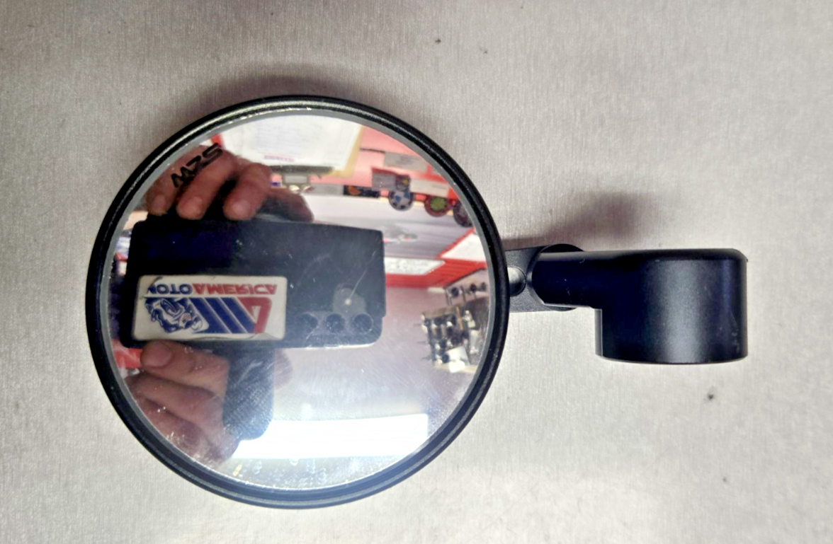 MZS Side Mirror 3" View Rear Mirrors Round Black #0674