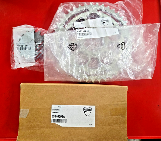 Ducati 800 Monster S2R 05-08 Chain Kit OEM GENUINE OPEN BOX 67620591A #0356