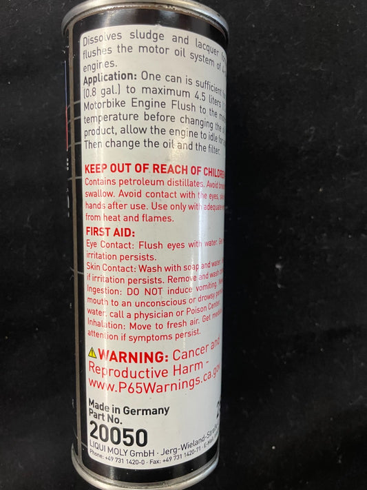 5X LIQUI MOLY 20050 MOTORBIKE ENGINE FLUSH .25 LITER + 1 ENGINE SHOOTER #0284