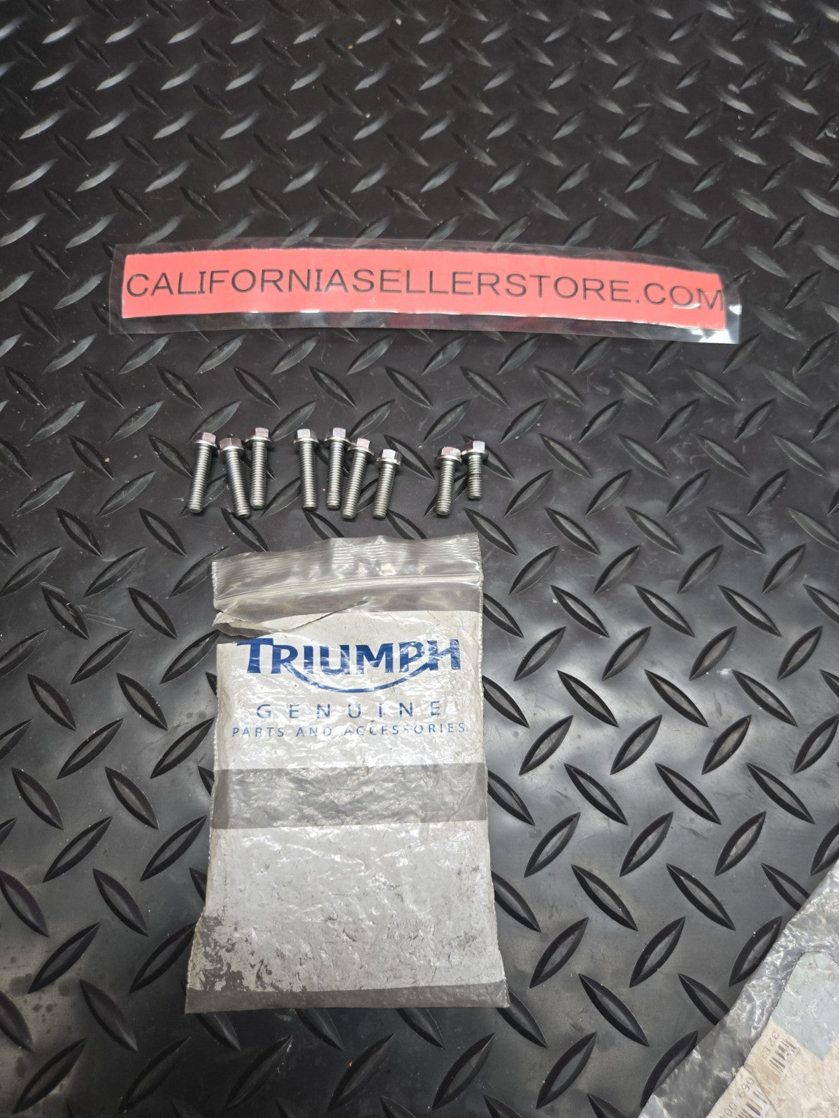 9 X Triumph Genuine OEM M6 x15-20-25 Hex Head Flanged Bolt New #0799