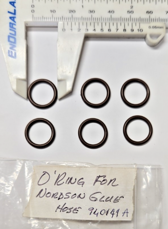 Hot Melt Tanks Glue Heads O-Ring Seal Replacement For Nordson 940141A 6PC #1245