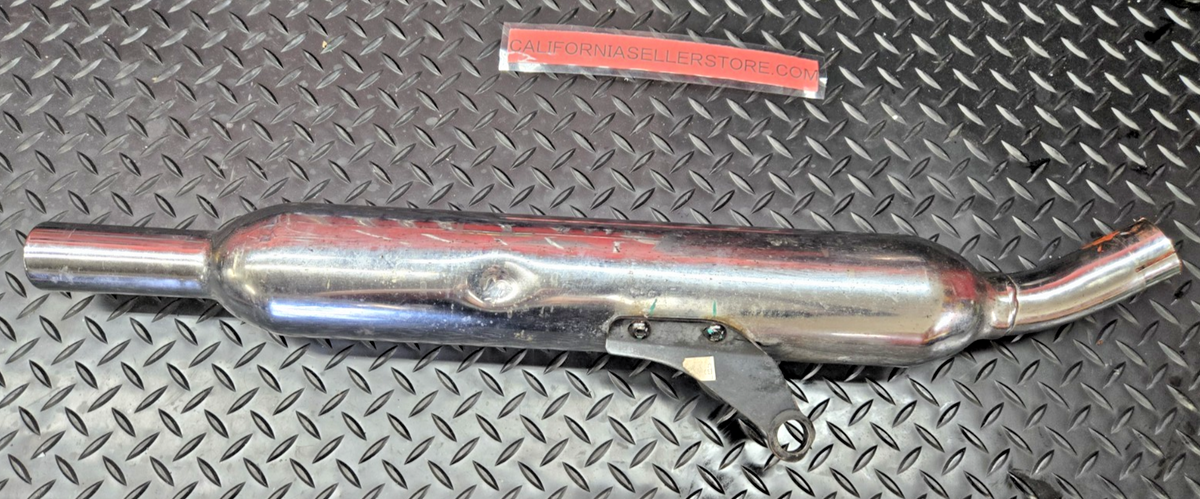 2004 Triumph Bonneville T100 865 Left Chrome Silencer Assembly T2202552 #0945