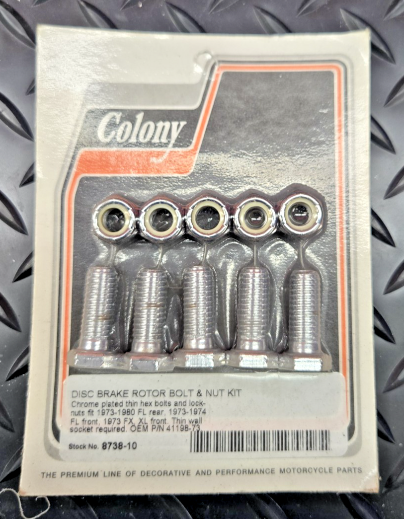 COLONY 8738-10 Rotor Sprocket and Belt Mounting Hardware Kit #0536