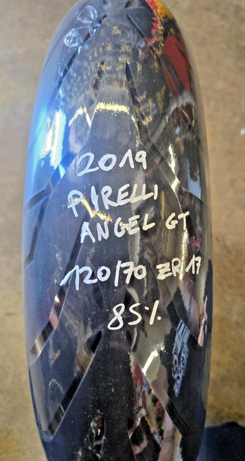 USED PIRELLI ANGEL GT 120 70 17 2019 85%