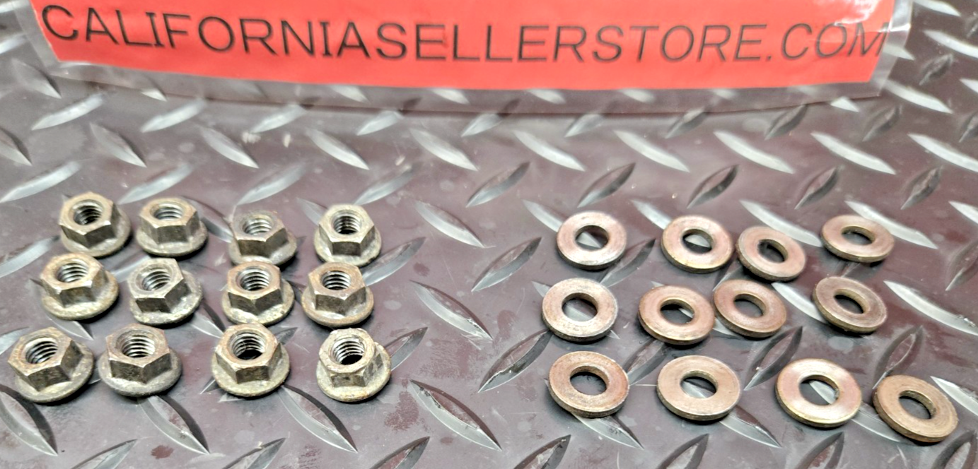 1974-1976 Honda CB550F CB550K head nuts and washers #0995