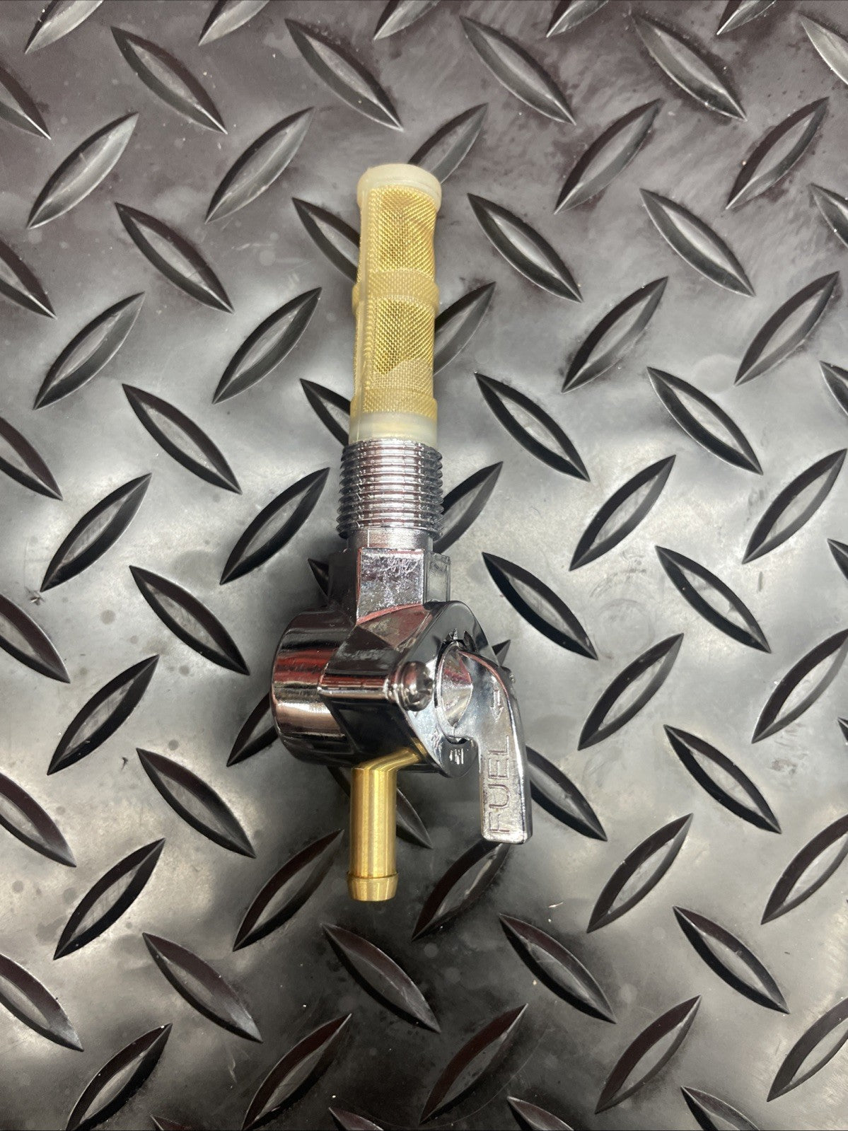 Moto Iron Straight Spigot 3/8" NPT Male Fuel Valve Petcock 105-0029 #0738
