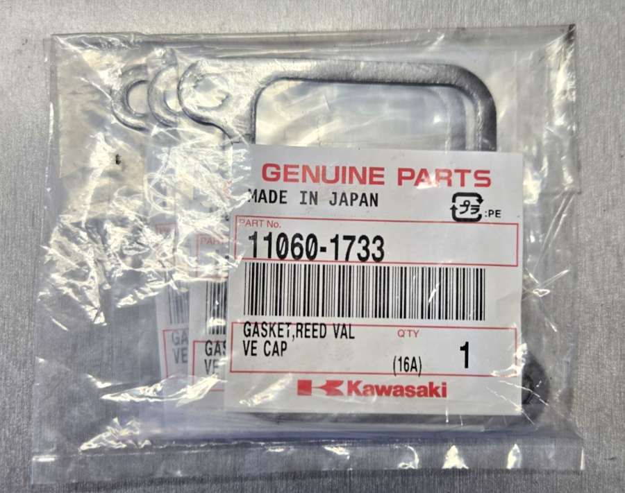1X Kawasaki NOS NEW 11060-1733 Reed Valve Cap Gasket VN1600 VN1500 Vulcan #0591