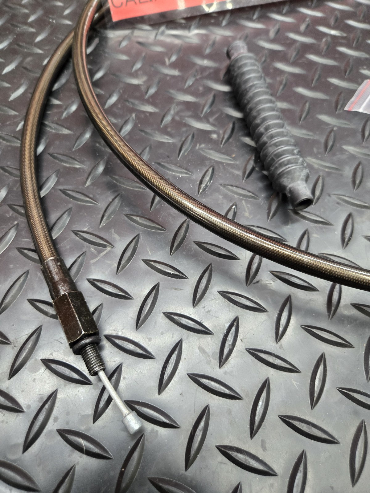 Harley Clutch Cable BLACK CLEAR Vinyl 70" LA Choppers LA-8200C08M #0847