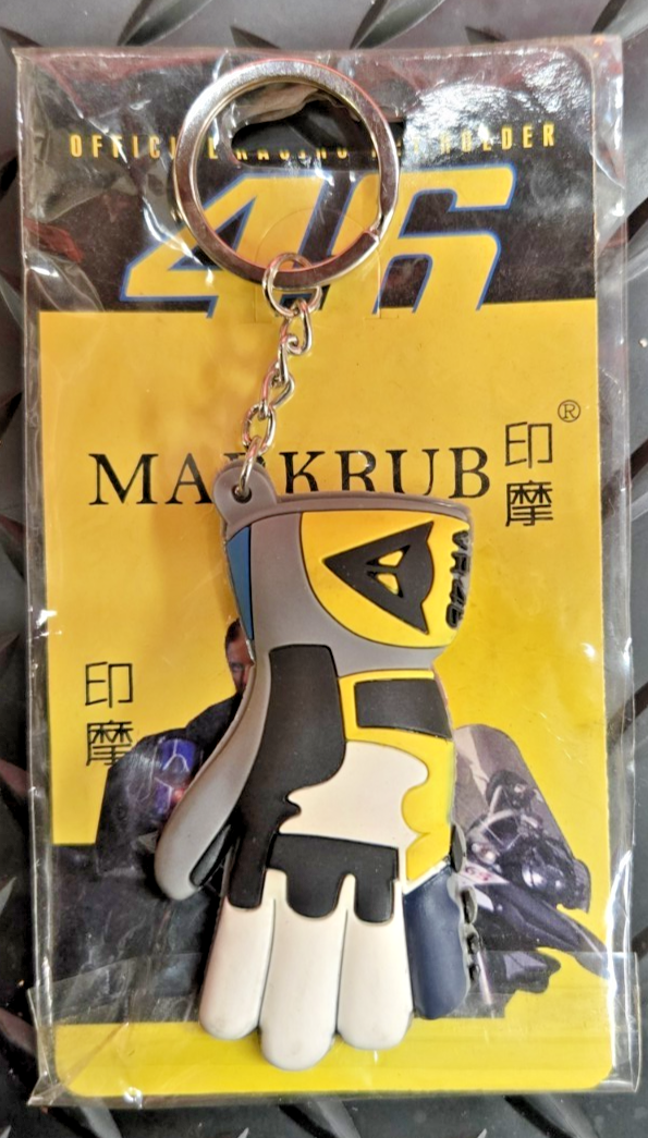 VR46 Keychain Valentino Rossi 46 MotoGP RacinG DAINESE GLOVE #1190