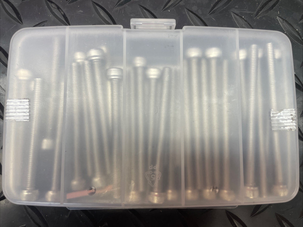 25pcs M6 Screws Assortment kit M6x60/65/70/75/80mm Hex Socket Head #1376