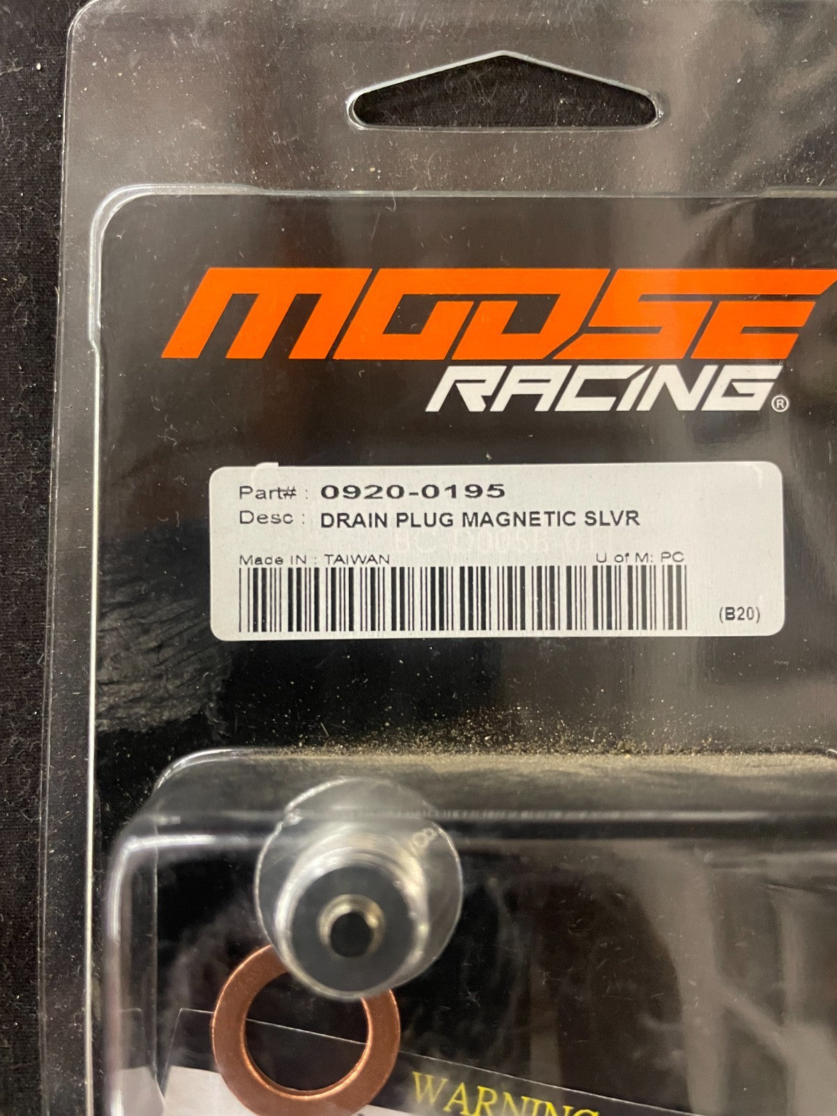 Moose Racing Magnetic Drain Plug 0920-0195 #0300