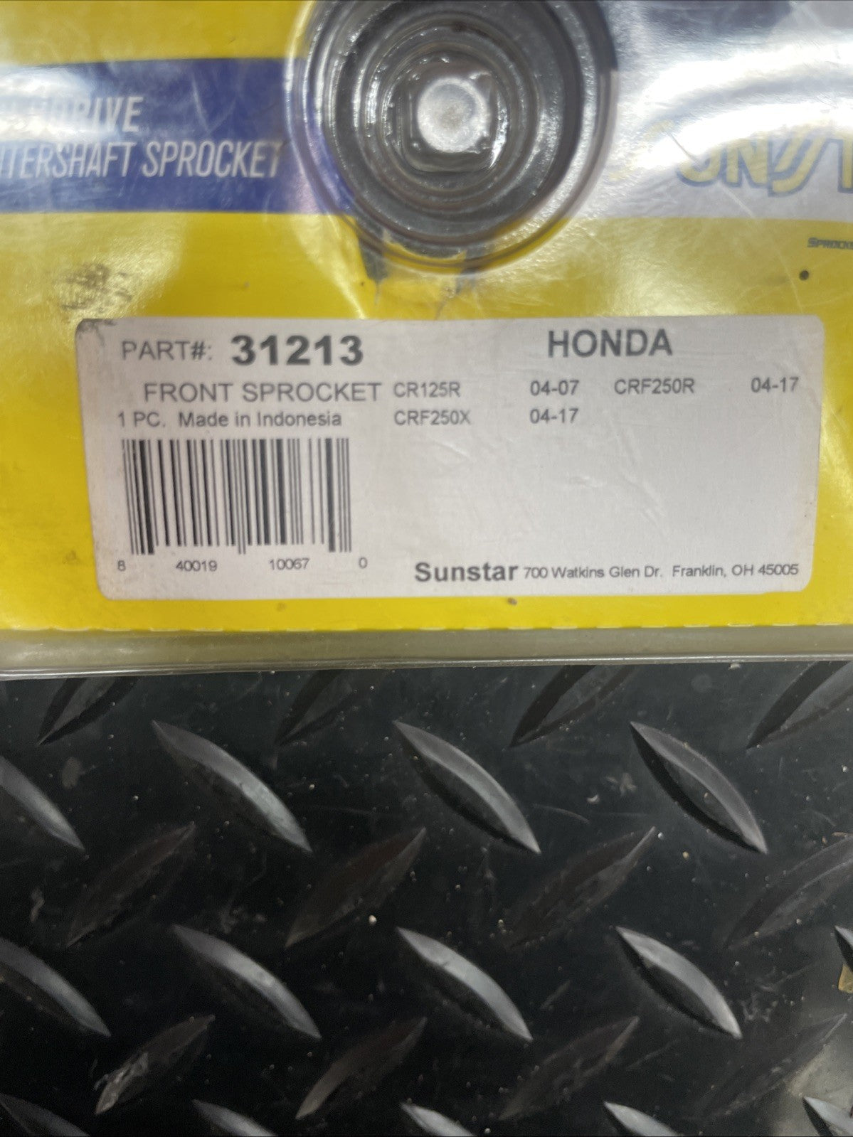 Sunstar FRONT SPROCKET 31213 520 Pitch 13T Honda CRF250R 2004/17 #0924