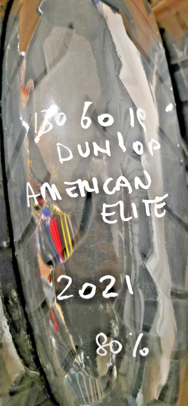 USED DUNLOP AMERICAN ELITE 130 60 19 2021 80%
