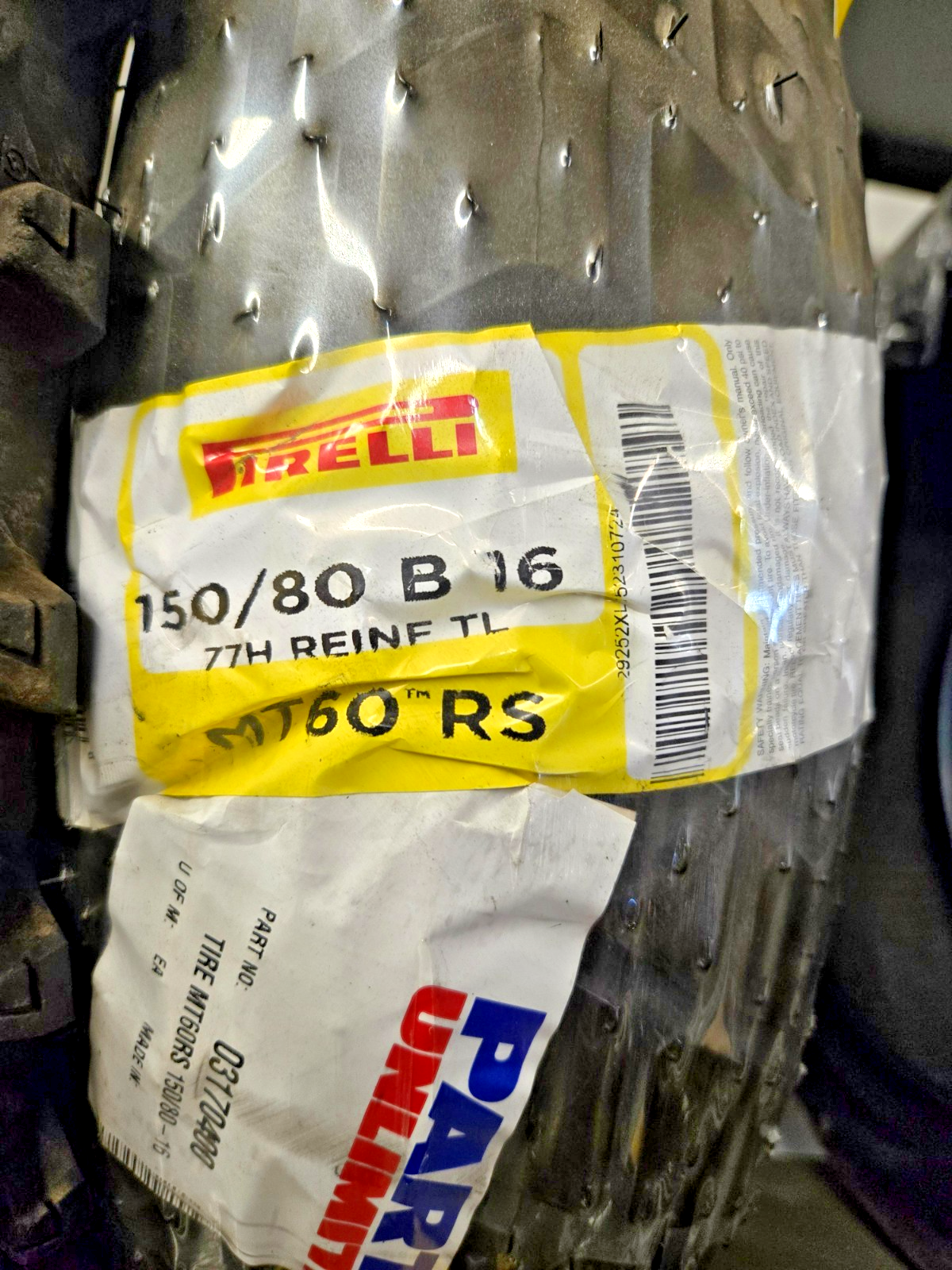 Pirelli MT 60 RS Rear Tire 150/80 B 16 77H TL Reinf 2023 NEW