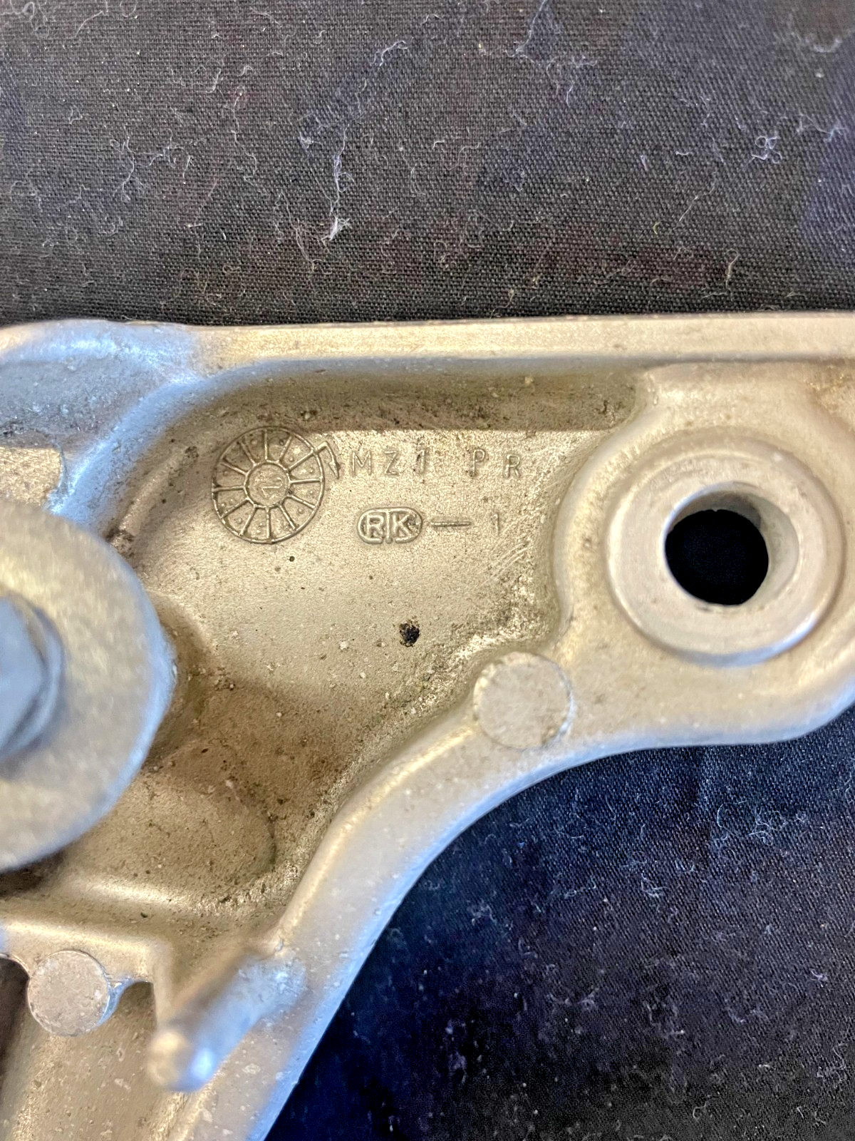 94 95 Honda CB1000 F right rear passenger foot rest peg + mount #0107