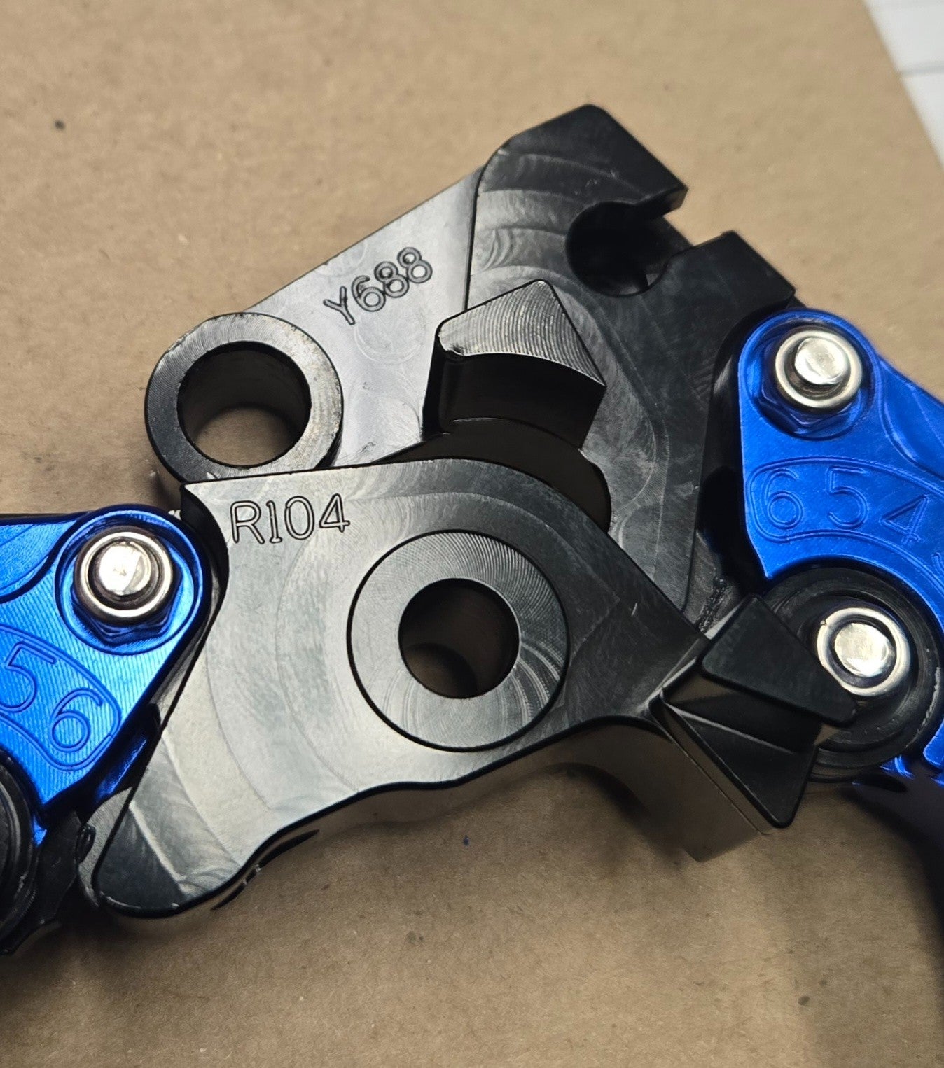 Motorcycle CNC Aluminum BLUE Clutch Brake Levers R104-Y688 Yamaha R1 2009 2014