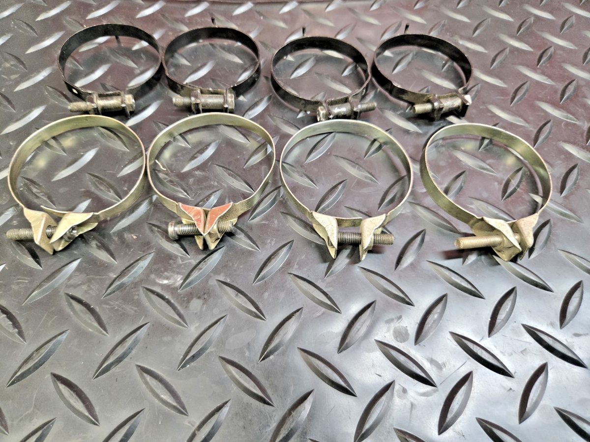 Honda CBR1000F CBR 1000 1991 Air cleaner intake manifold hose pipe clamps #1181