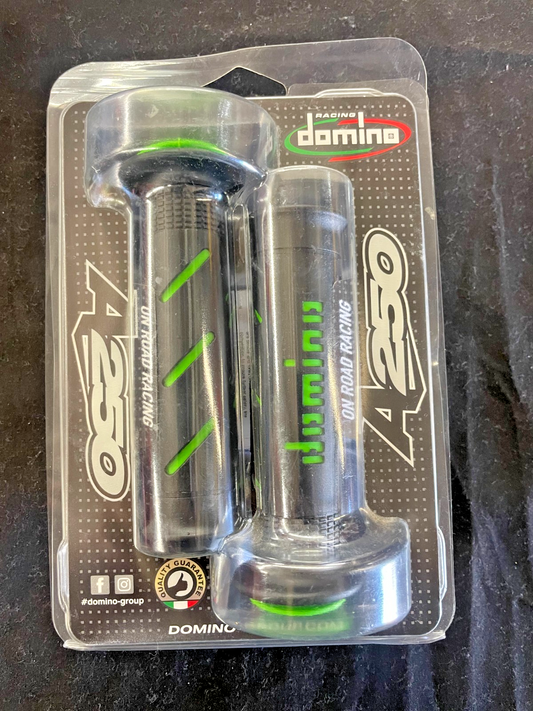 DOMINO RACING XM2 Grips - Black/Green - Grips A250