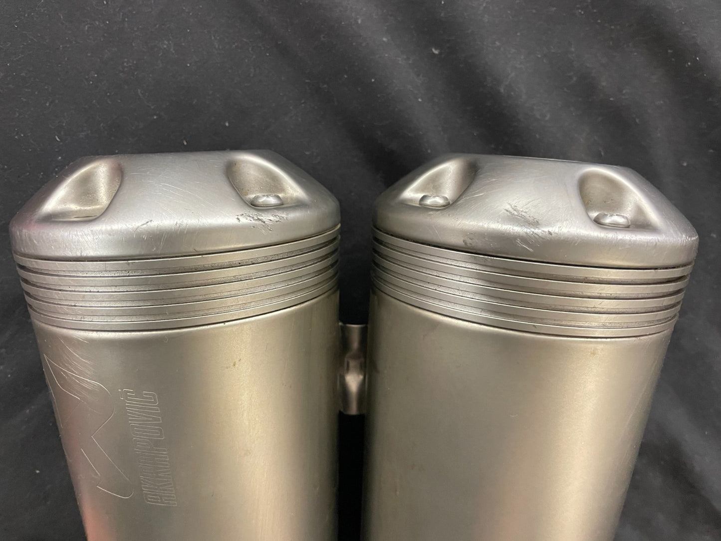 2014 - 2020 BMW R9T R NINE T AKRAPOVIC OEM EXHAUST MUFFLERS #0229