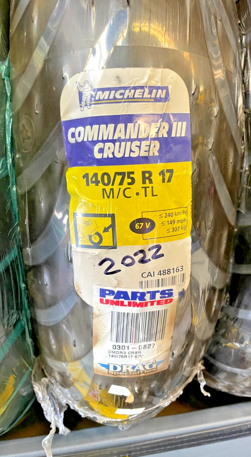 Michelin Commander III 140/75R17 Front Tire Cruiser 09958 NEW 2022