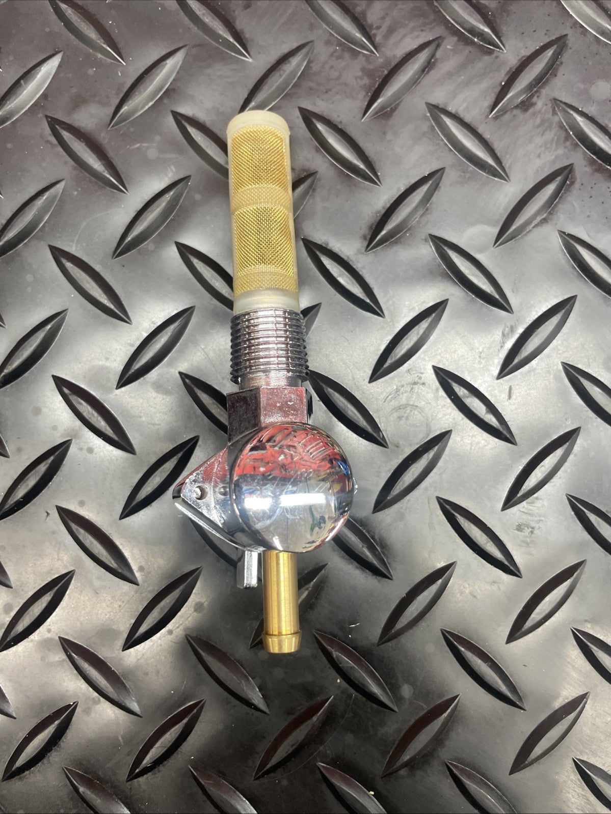 Moto Iron Straight Spigot 3/8" NPT Male Fuel Valve Petcock 105-0029  #0738