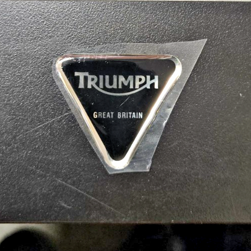 Triumph Motorcycle Triangle STATOR COVER Badge Logo Sticker #0451 reproduction