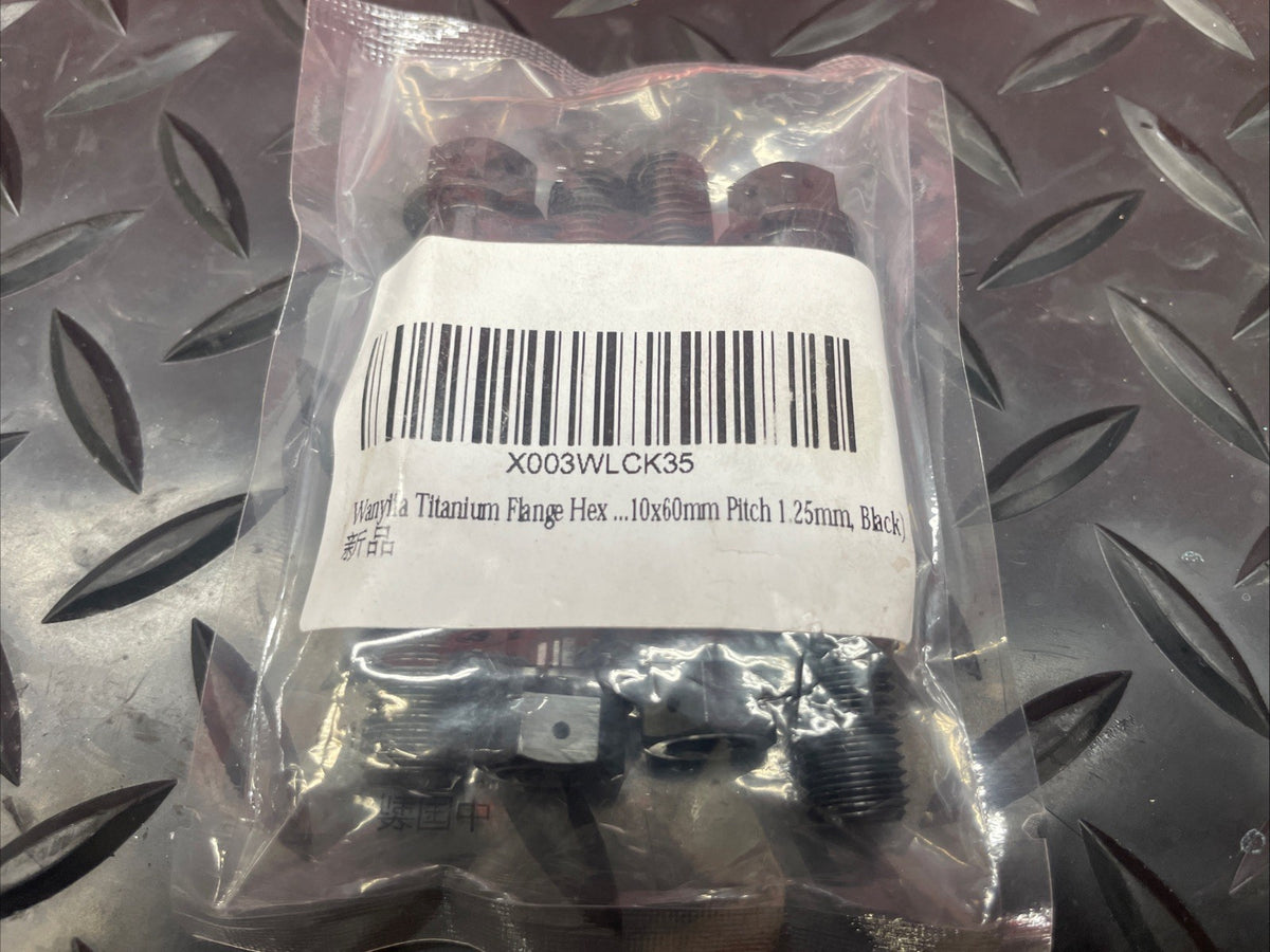 Titanium Black Front Caliper Race Bolts M10x60mm 1.25mm Pitch  #1413