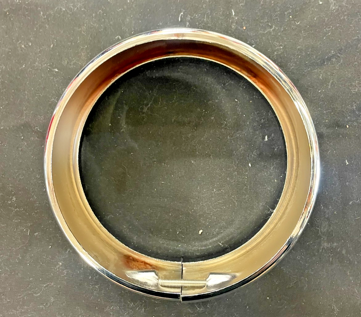 4.5" Fog Lamp Trim Ring Bezel Visor For Harley Softail Touring  #0497