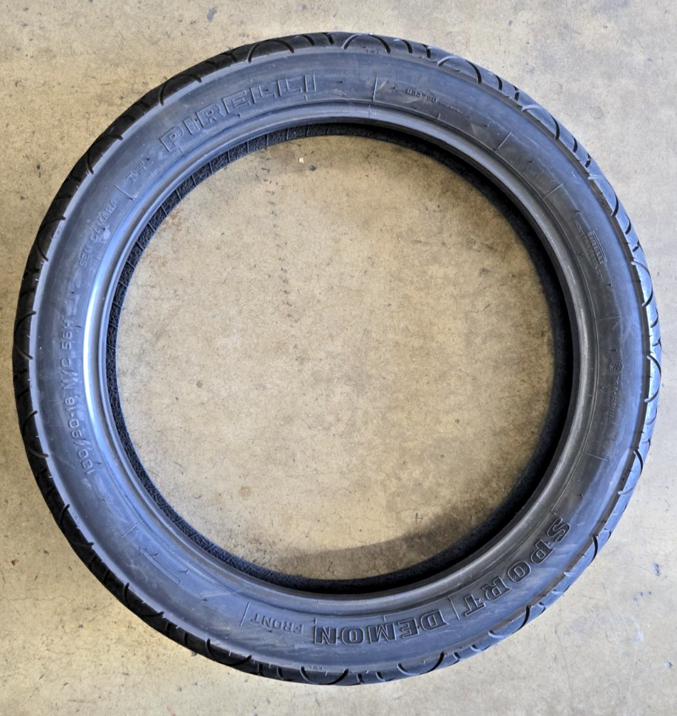 Pirelli 4025700 Sport Demon - 100/90 - 19 M/C 57V TL front Tire 2021  used #1309
