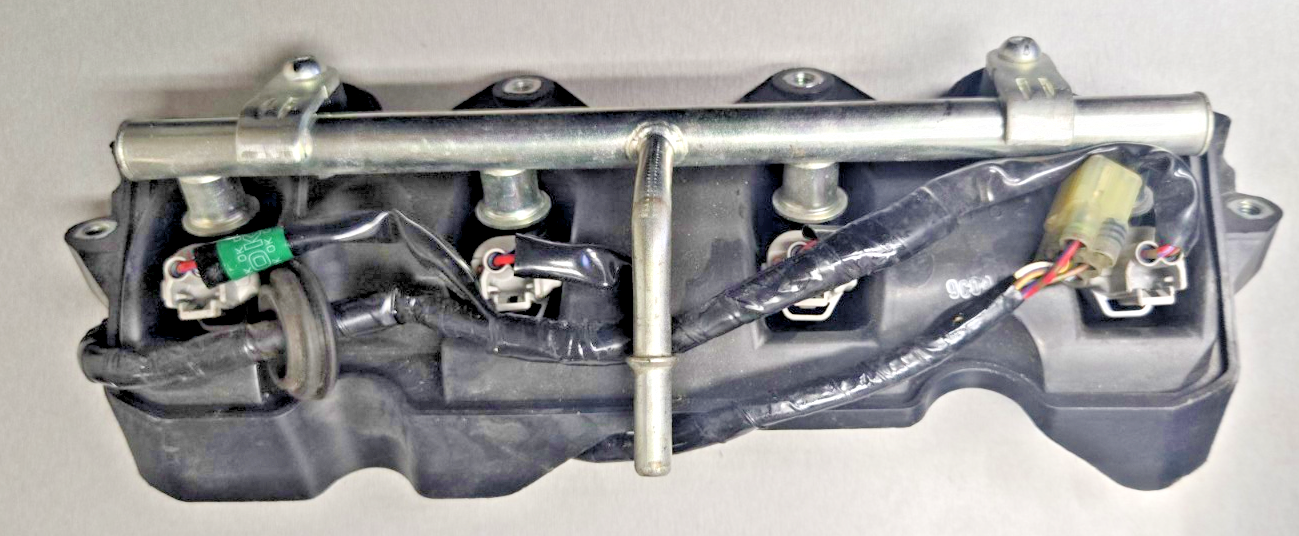 2016 YAMAHA YZF R6 OEM SECONDARY FUEL INJECTORS TOP AIRBOX GAS RAIL  #0633