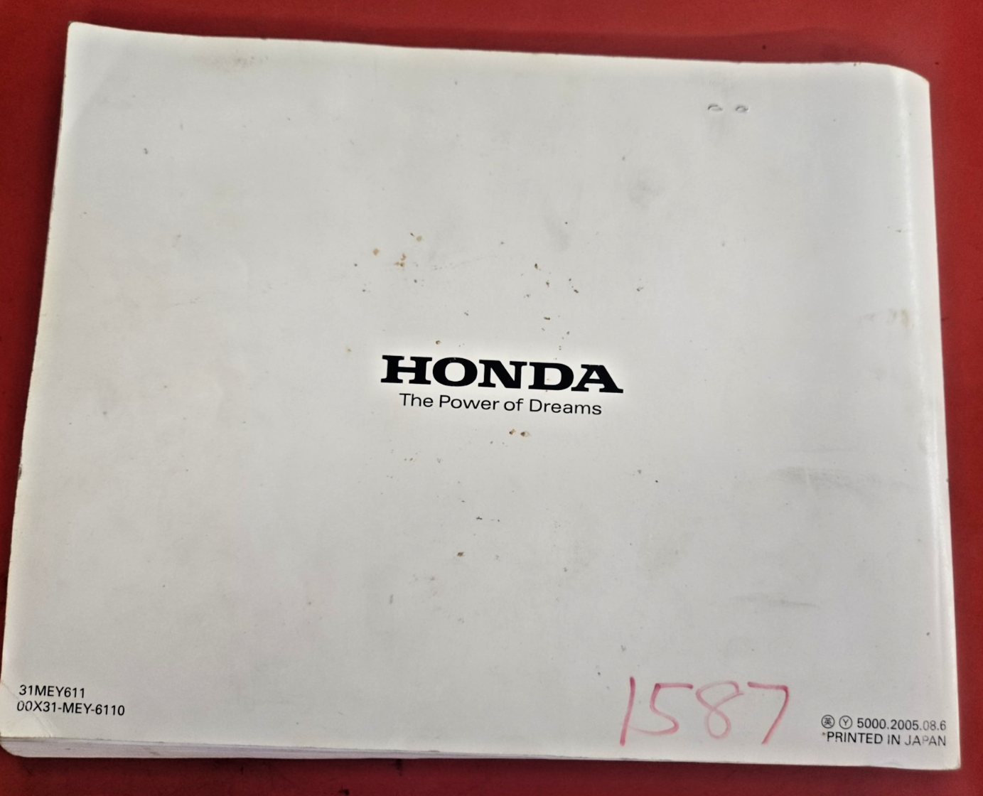 HONDA 2006 CRF450X OWNER'S MANUAL & COMPETITION HANDBOOK #0554