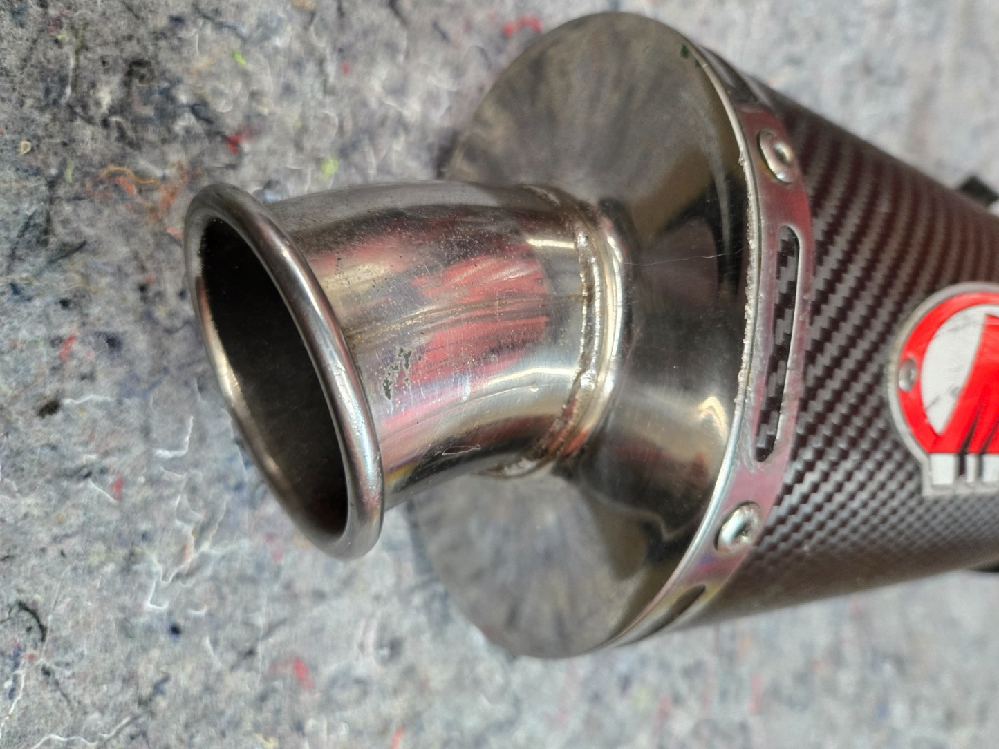 M4 SLIP ON MUFFLER EXHAUST 51 MM Pipe CARBON FIBER   #0252
