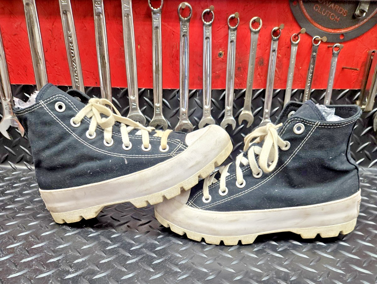 CONVERSE Size 7.5 Chuck Taylor All Star Lugged High Black WOMAN #0501