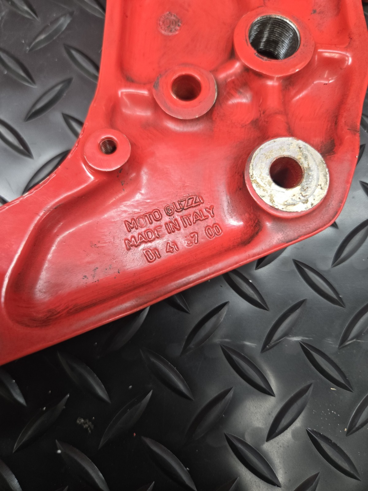 Moto Guzzi V11 Le Mans  2000 front right foot rest peg mount bracket #0529