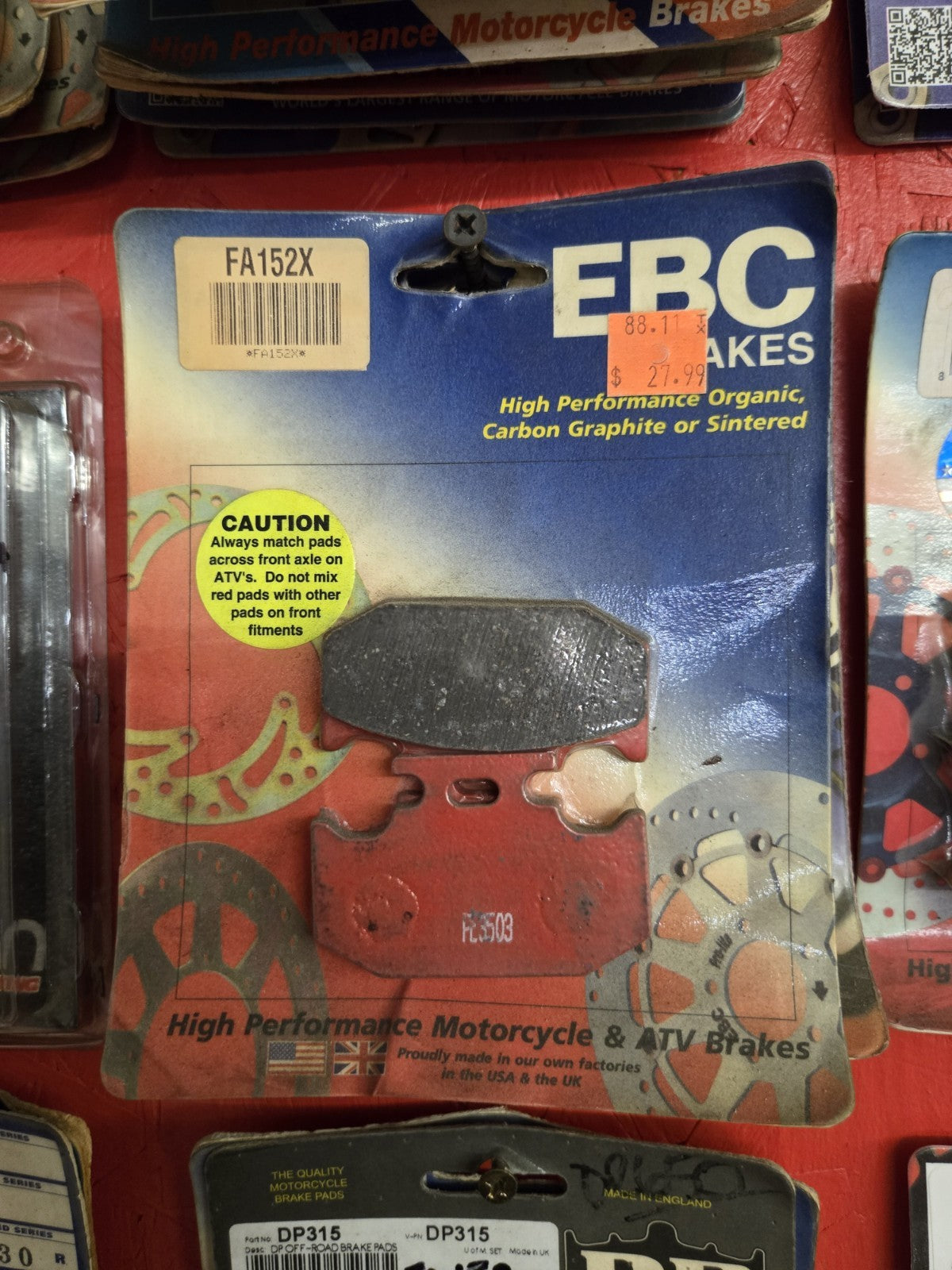 1 X EBC brake pads ducati honda kawasaki suzuki yamaha aprilia harley-davidson