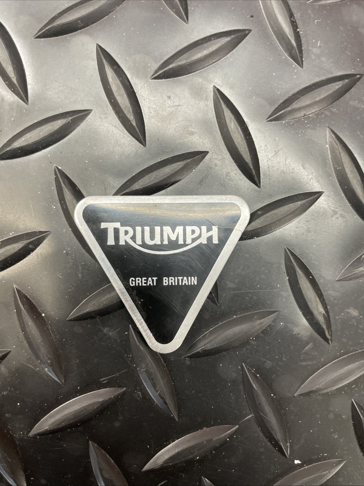 Triumph Aluminum Badge America/Bonneville/Rocket III/Thruxton  T3950100 #0850