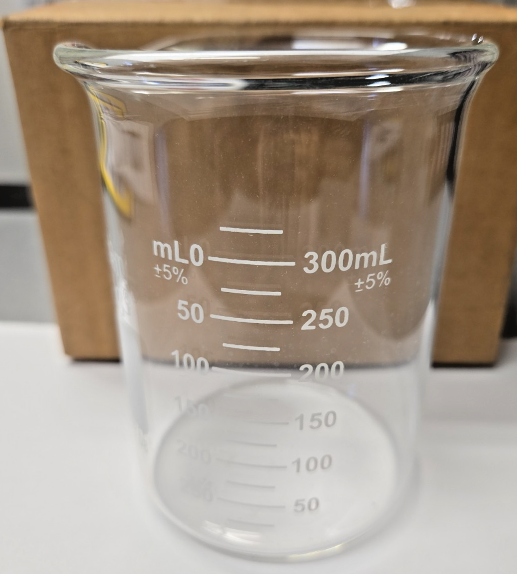 Beaker HEAVY DUTY GRADUATED BEAKER   Glass 400ML  #1257  SOLD EACH