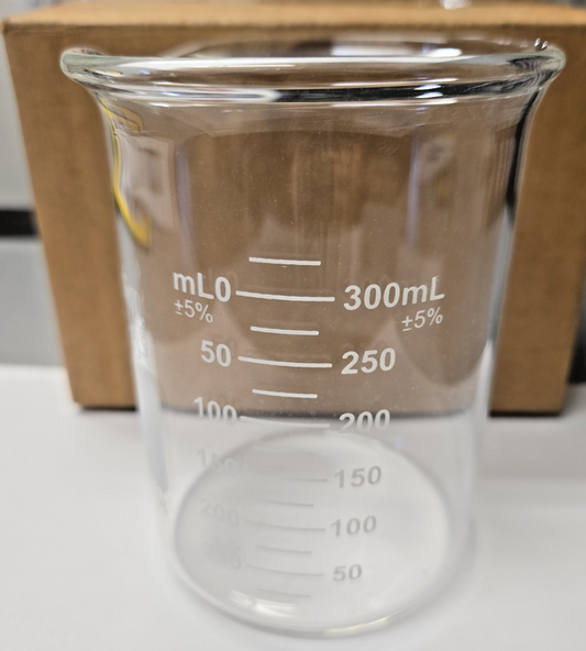 Beaker HEAVY DUTY GRADUATED BEAKER   Glass 400ML  #1257  SOLD EACH