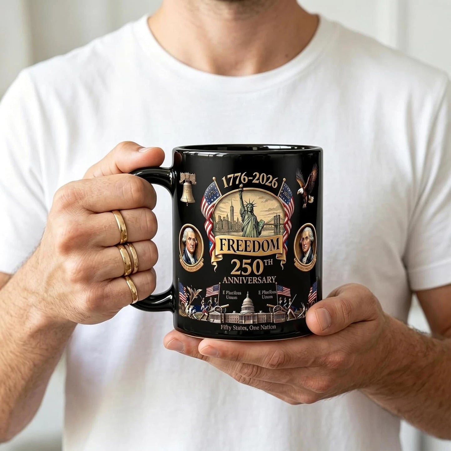 250 Th Anniversary America Coffee Mug USA 250 Years of Freedom #1130