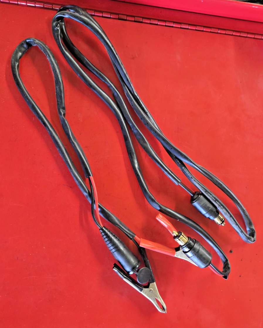 BMW Charging Adapter Cable DIN Motorcycle Extension Cord ALLIGATOR CLIPS #0553
