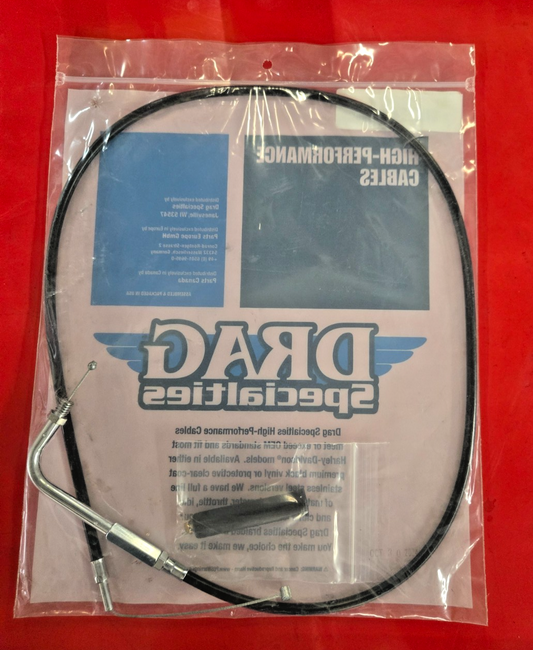 HARLEY DAVIDSON DRAG SPECIALTIES 0650-0353 Black 34-1/2" Throttle Cable #0404