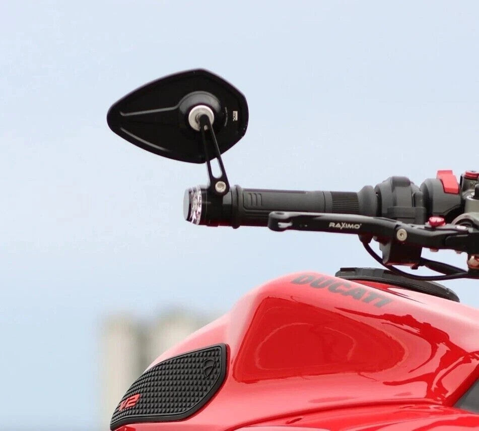 2X Motogadget mo View Sport 60 Glassless Motorcycle Bar-End Mirror  #0160