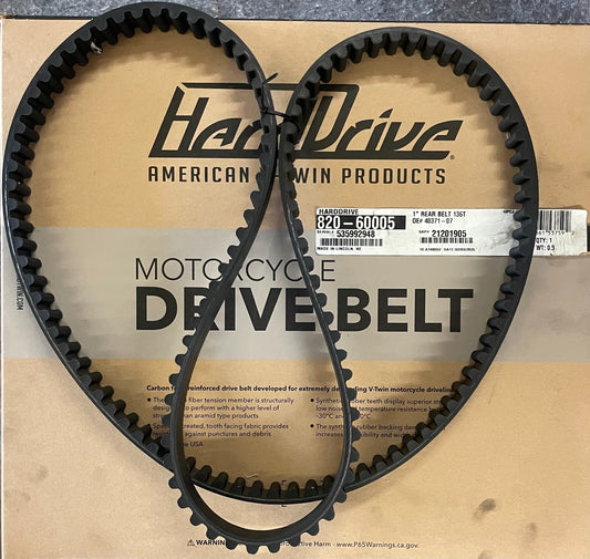 NEW HARD DRIVE  1" Rear Drive Belt 136-Tooth for Harley - 40371-07