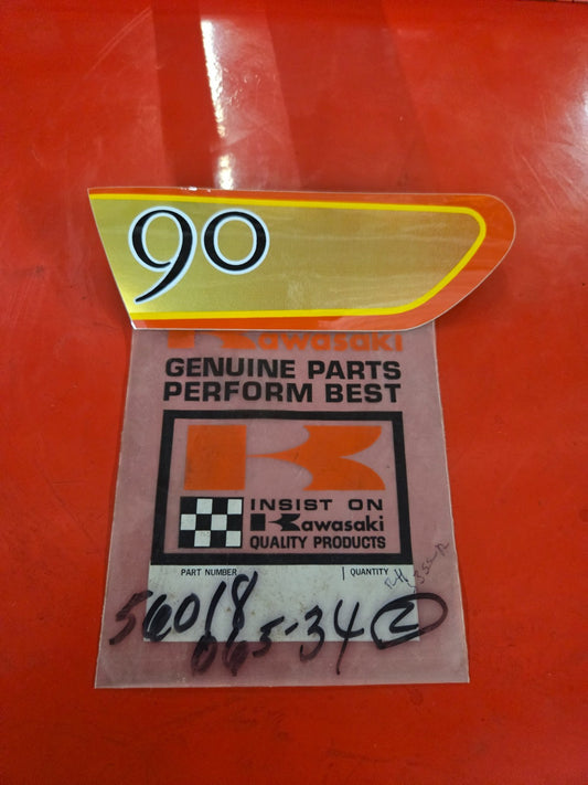 Kawasaki 56018-06534 GA2A GA5 G2 G3SS G3TR 90 RIGHT Side COVER EMBLEM  #0378