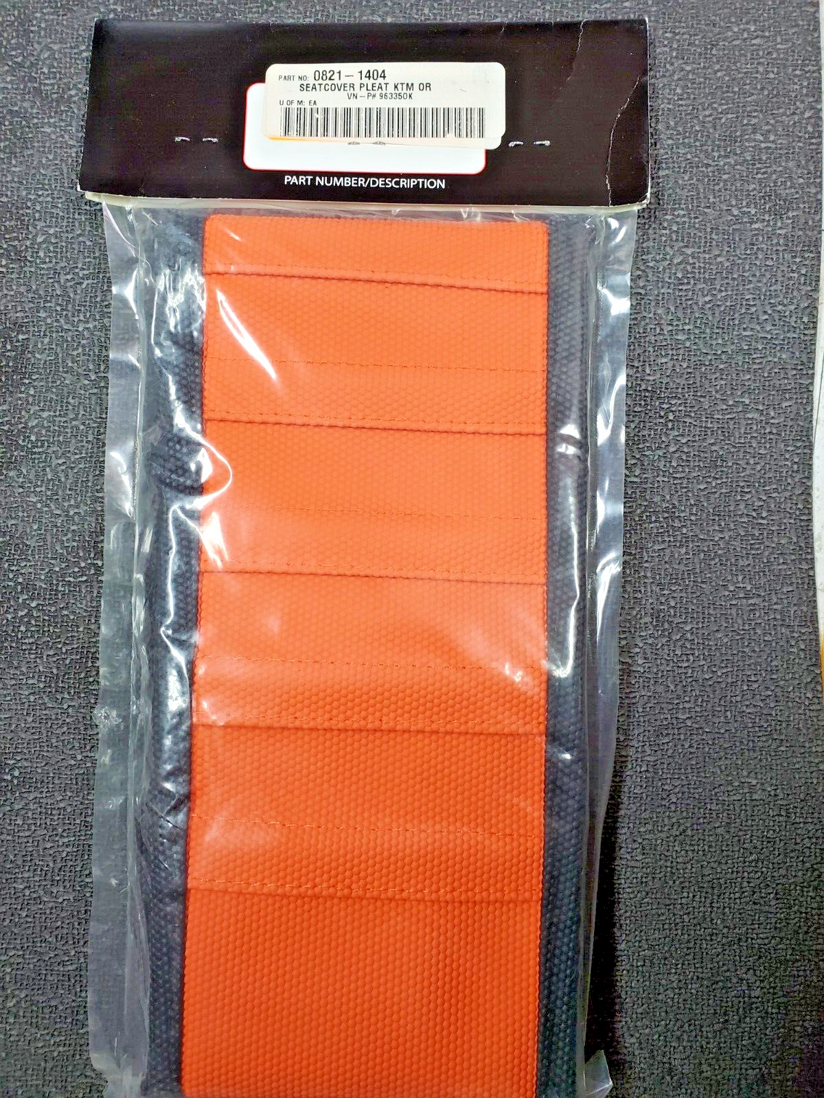 SDG 9-Pleat Gripper Seat Cover - Orange - KTM (ORANGE/ORANGE) 96335OK  #0134
