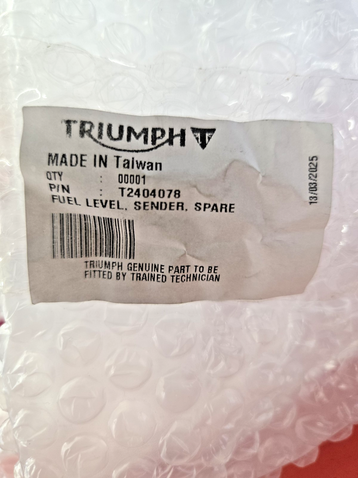 Triumph Sprint RS 955i T695 - Fuel level sender fuel gauge T2404078 #0611