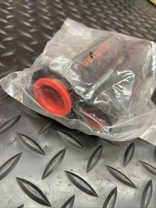 Domino Racing Motorcycle Grips 7/8” 22mm Black / Red  #1381