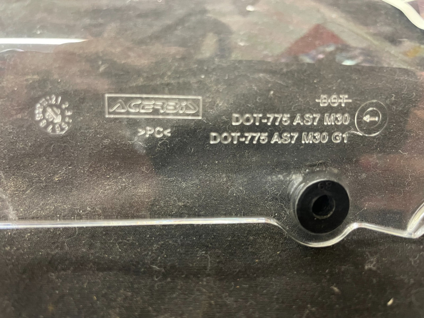 Triumph Windshield DOT-775 AS7 M30 G1 Clear THRUXTON 1200  #0237