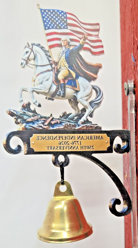 250th Anniversary Horse Doorbell Decor Vintage Equestrian Wall Bell #1082